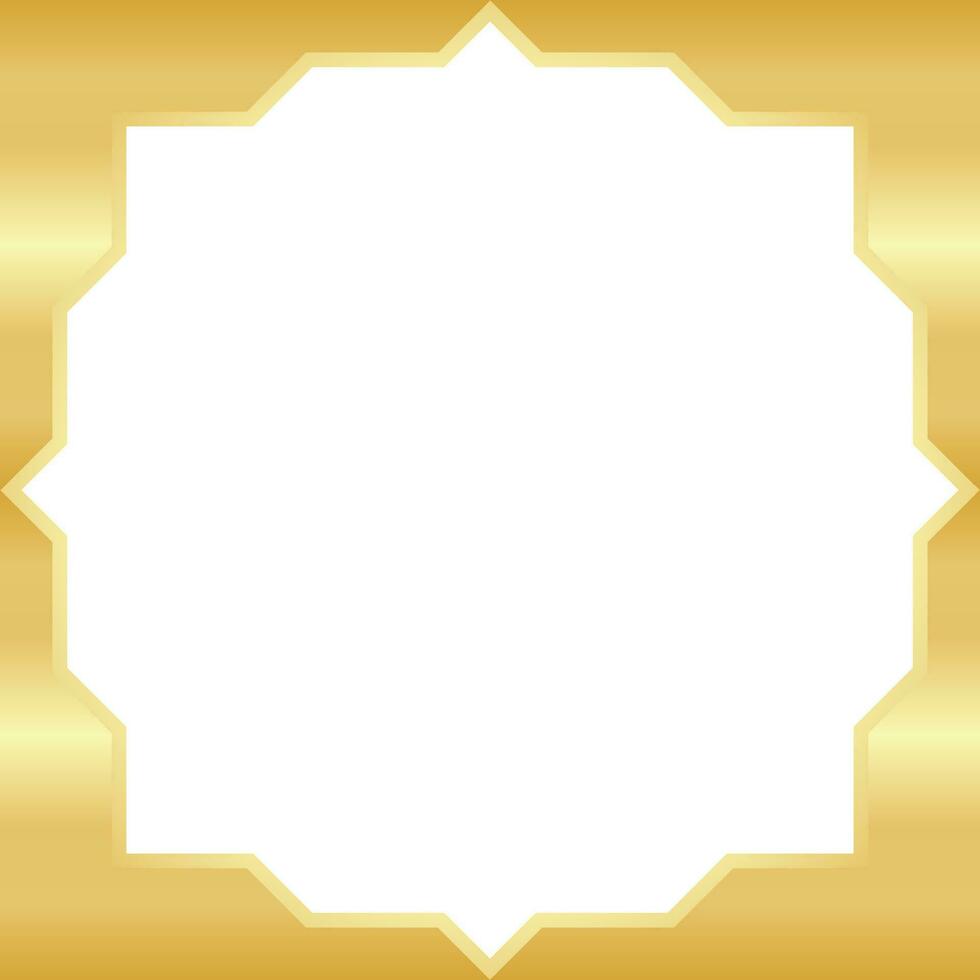 Golden Hexagon Template Design vector