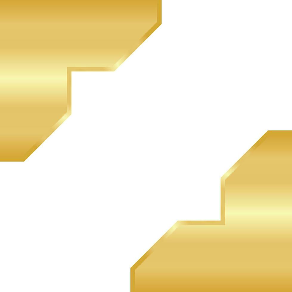 Golden Hexagon Template Design vector