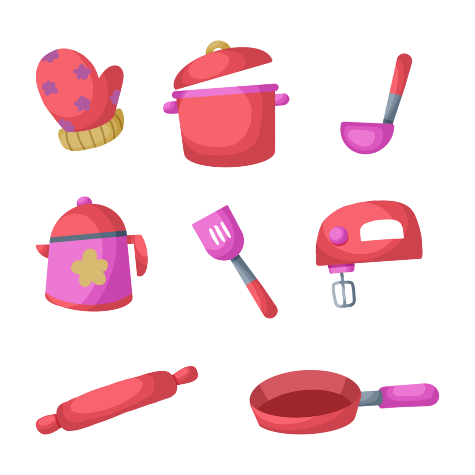 Cute Kitchen Tools Icons Collection png
