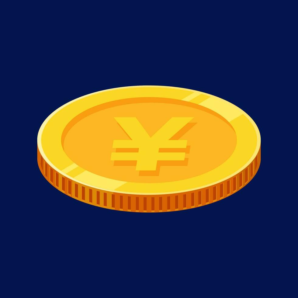Yen Coin Gold Japan Money Vector