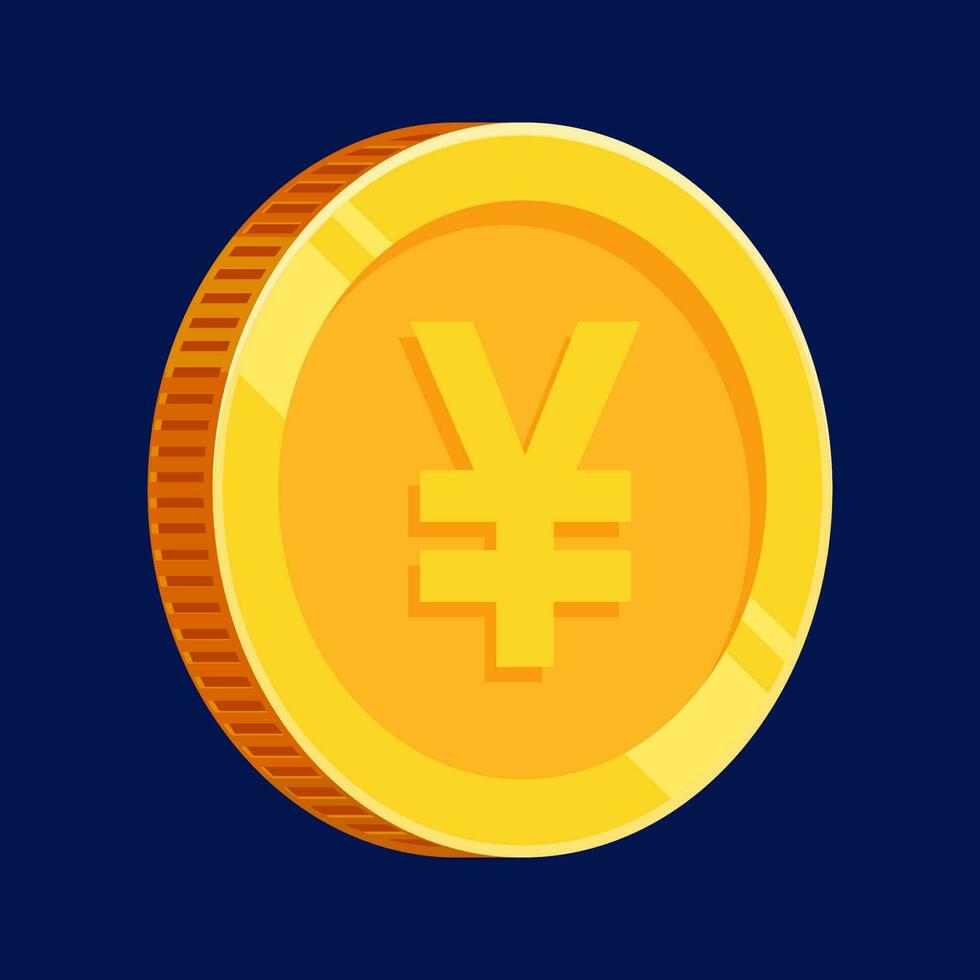 Yen Coin Gold Japan Money Vector