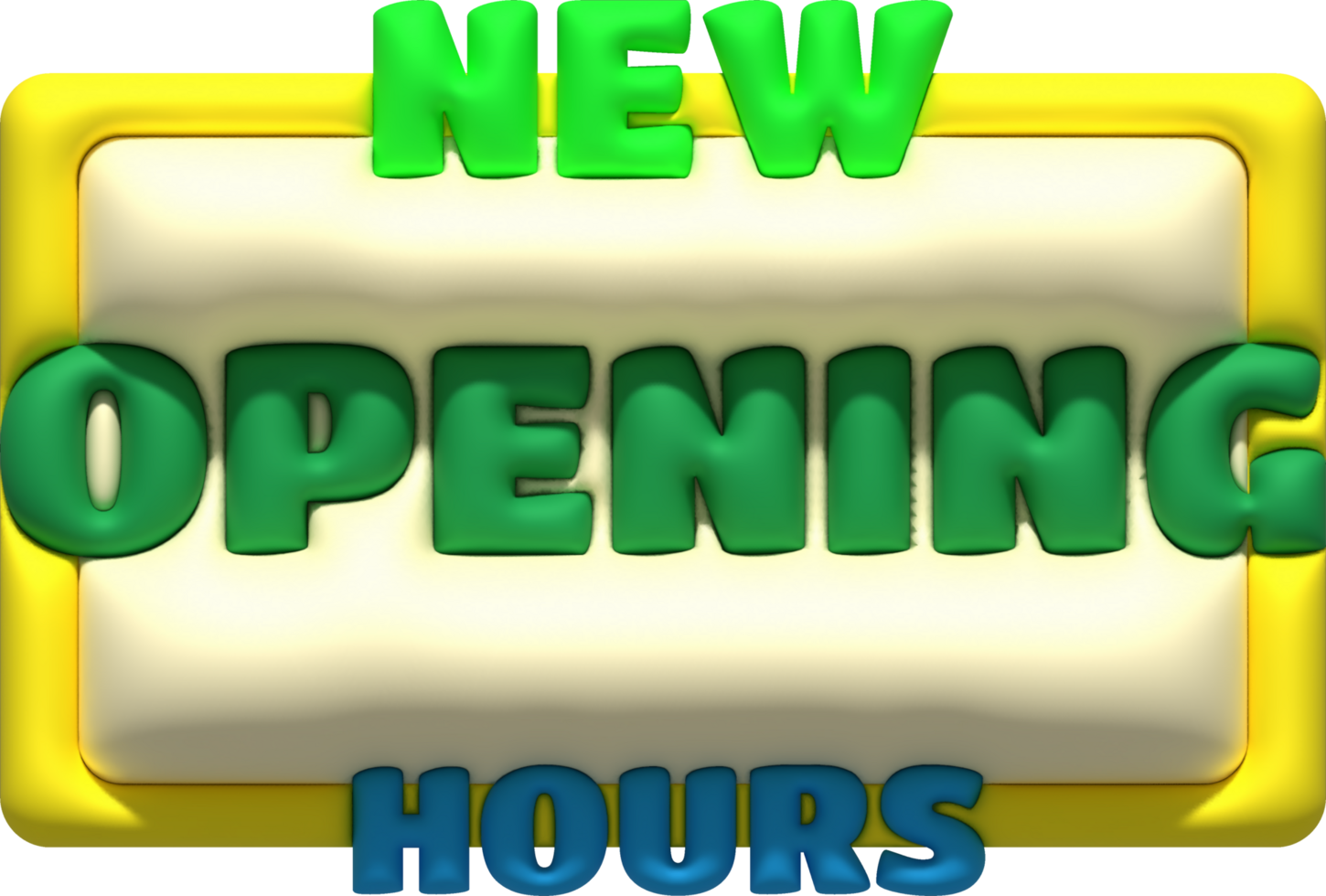 business new opening hours icon store e-commerce illustration 3d png