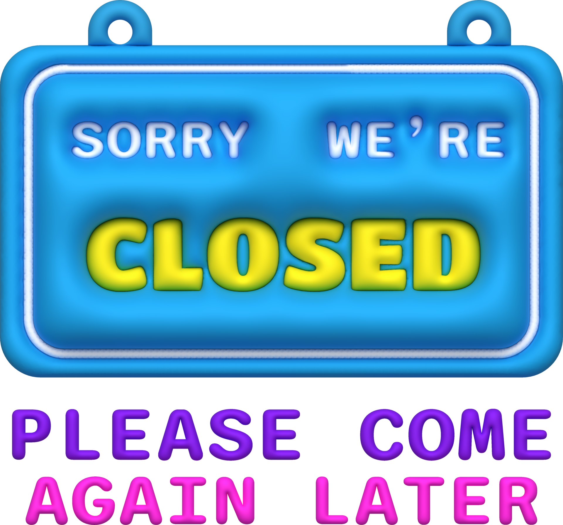 3D Sorry We Are Closed Sign Icon Shop E commerce Business Closed 3d-sorry-we-are-closed-sign-icon-shop-e-commerce-business-closed