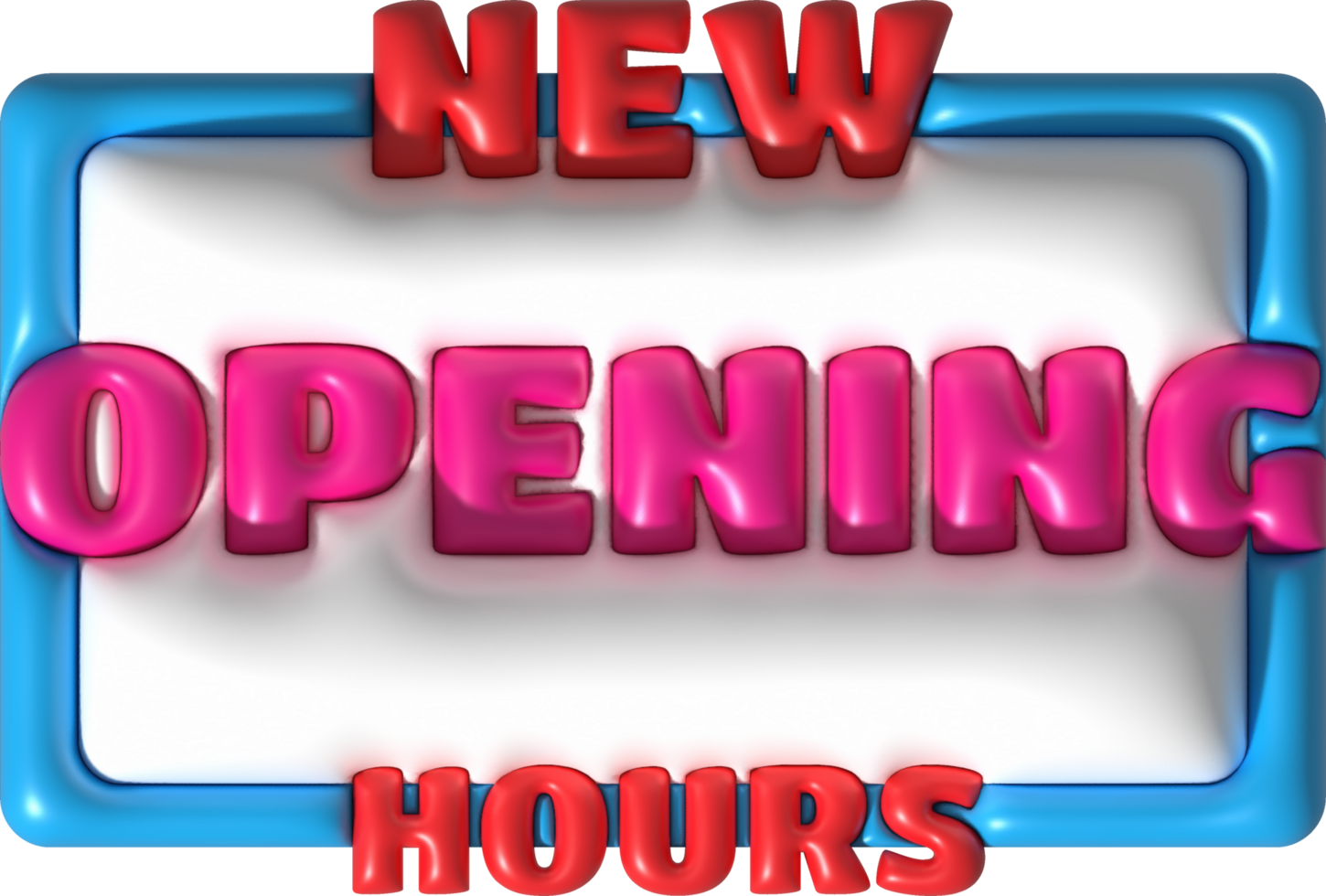 business new opening hours icon store e-commerce illustration 3d png