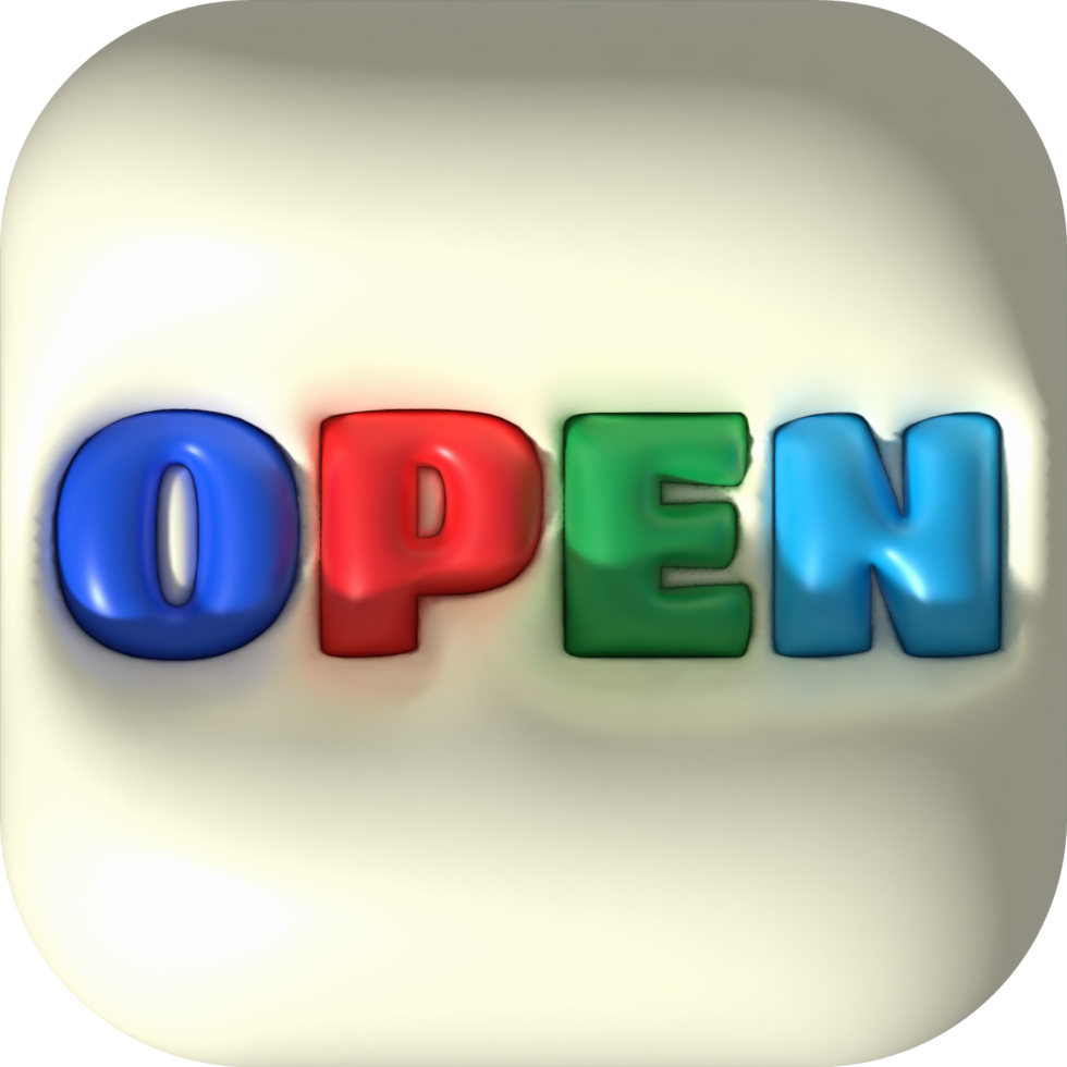 3d business opening hours icon e-commerce illustration png