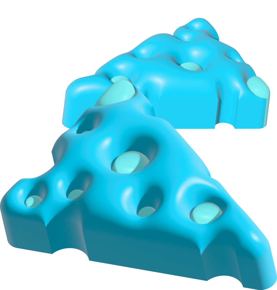 Piece of cheese, cheese icon, cheese realistic food, 3d rendering png