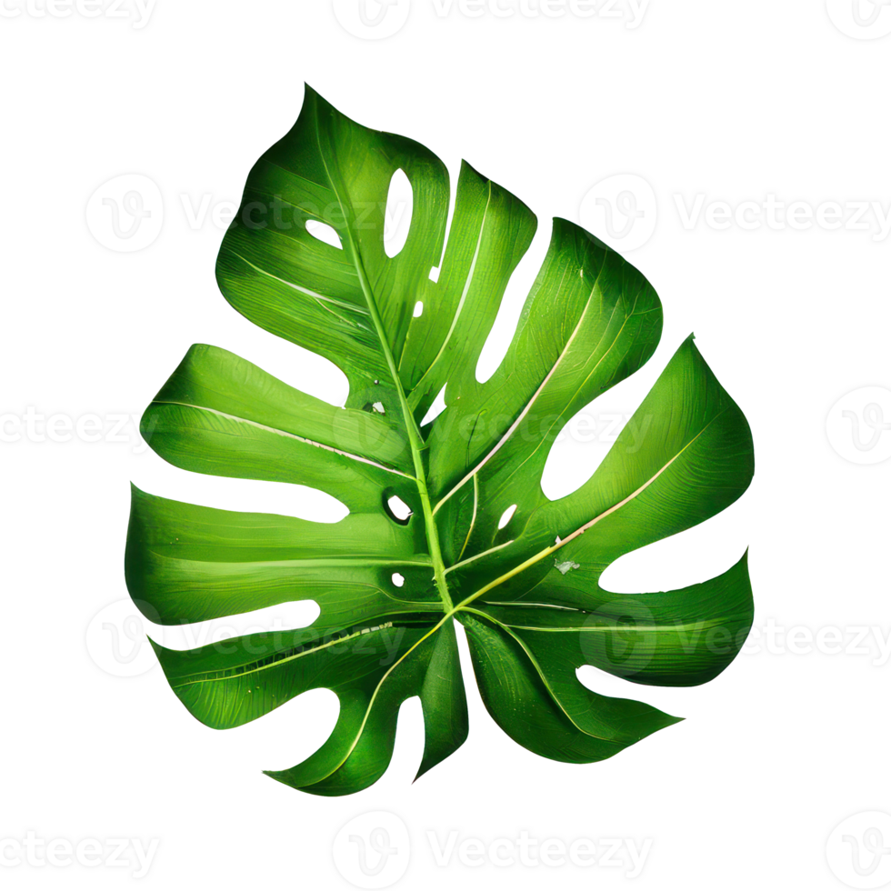 Tropical leaves in watercolor . png
