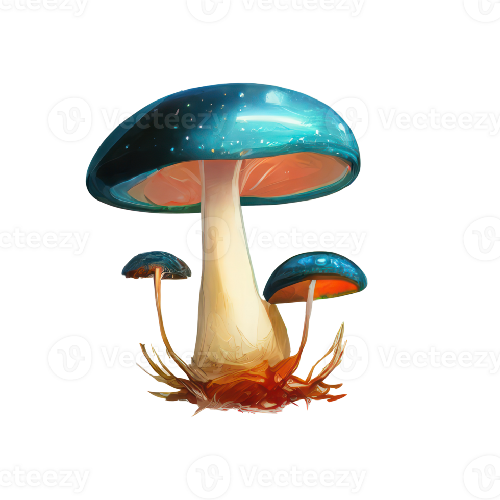 mushroom cartoon style . png
