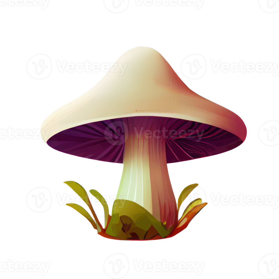 mushroom cartoon style . png