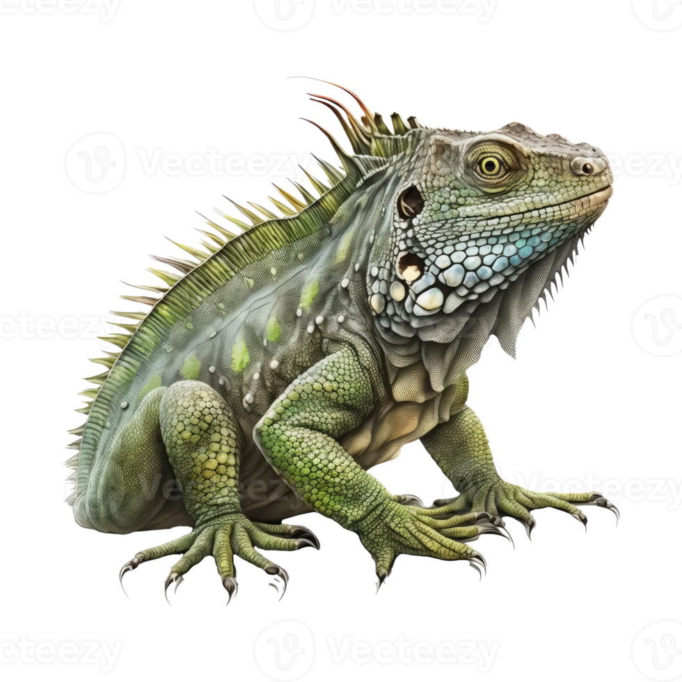 iguana . AI Generated png