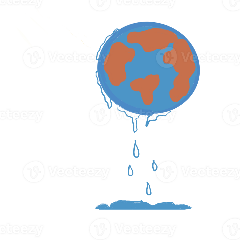 global calentamiento aislado elemento mundo ambiente agua contaminación tierra ambiente png