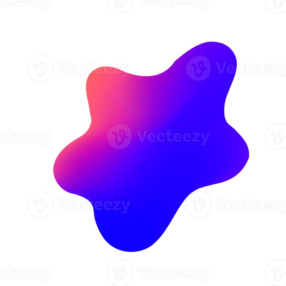 Trendy element Fluid Modern Gradient element design, transparent shape element. Pro PNG Pro PNG
