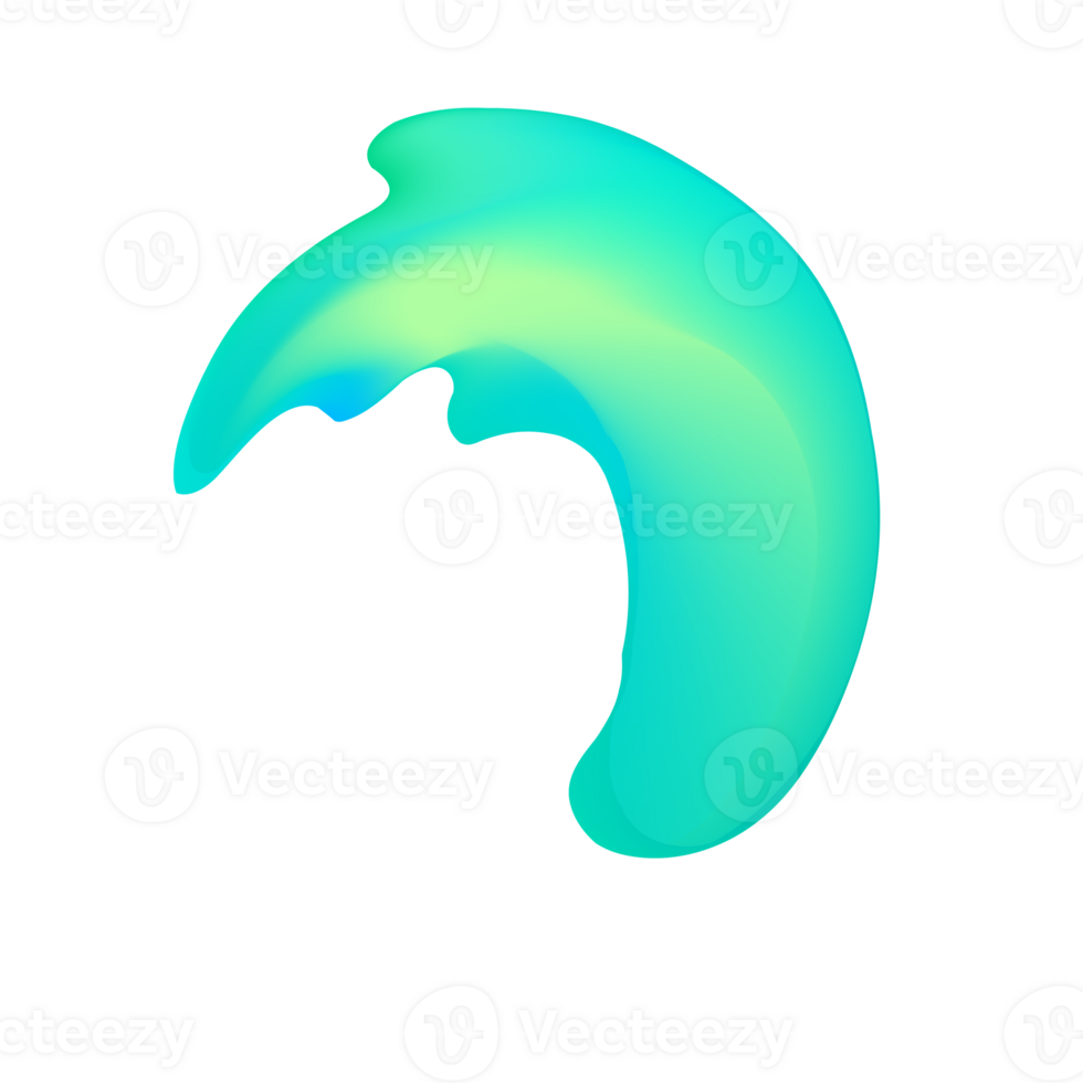 Trendy element Fluid Modern Gradient element design, transparent shape element. Pro PNG Pro PNG