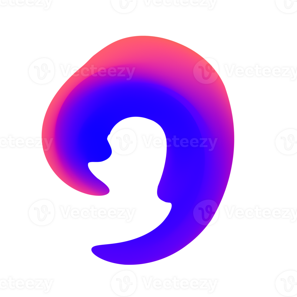 Trendy element Fluid Modern Gradient element design, transparent shape element. Pro PNG Pro PNG