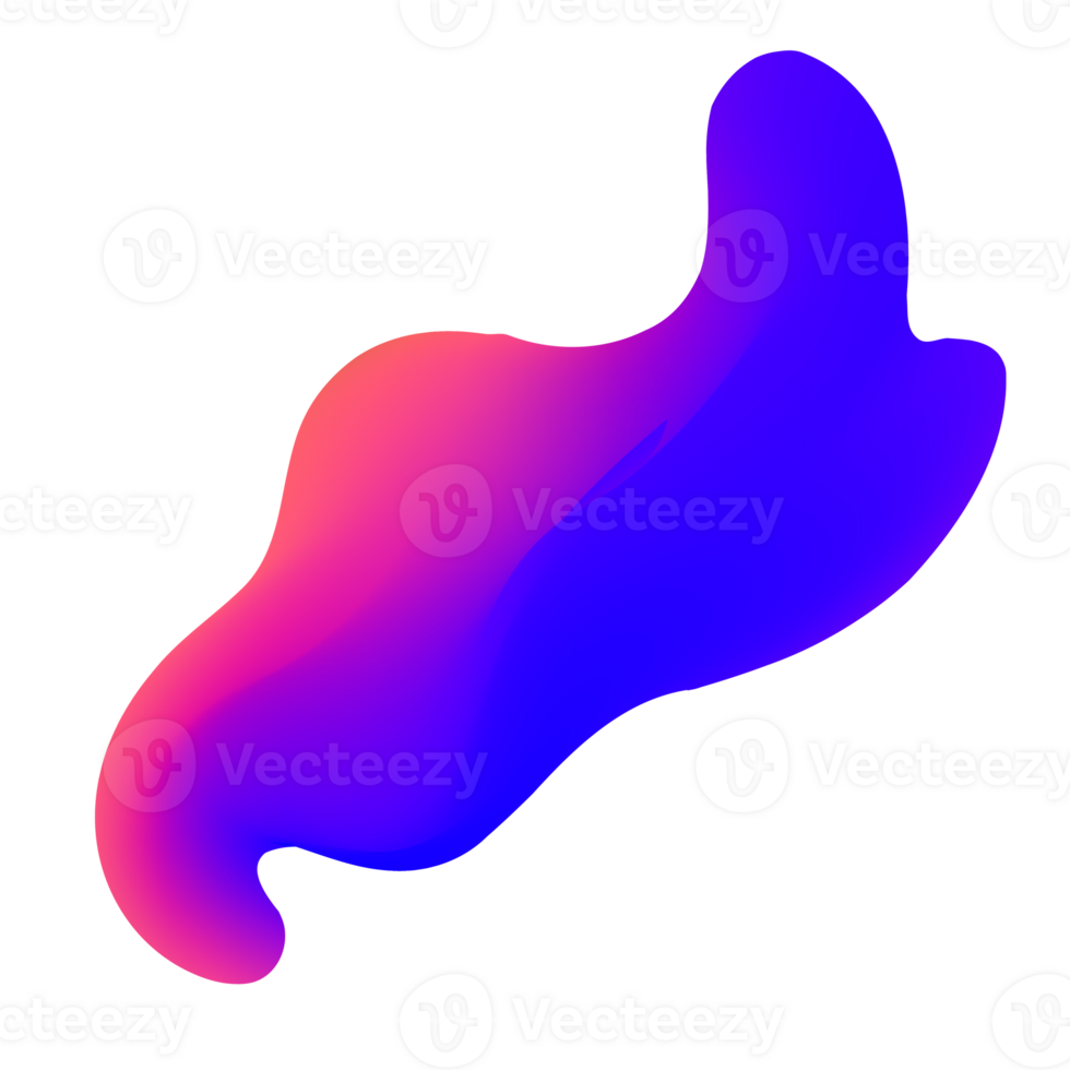 Trendy element Fluid Modern Gradient element design, transparent shape element. Pro PNG Pro PNG