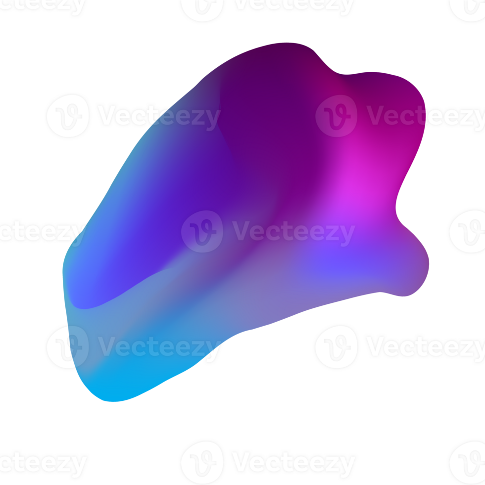 Trendy element Fluid Modern Gradient element design, transparent shape element. Pro PNG Pro PNG