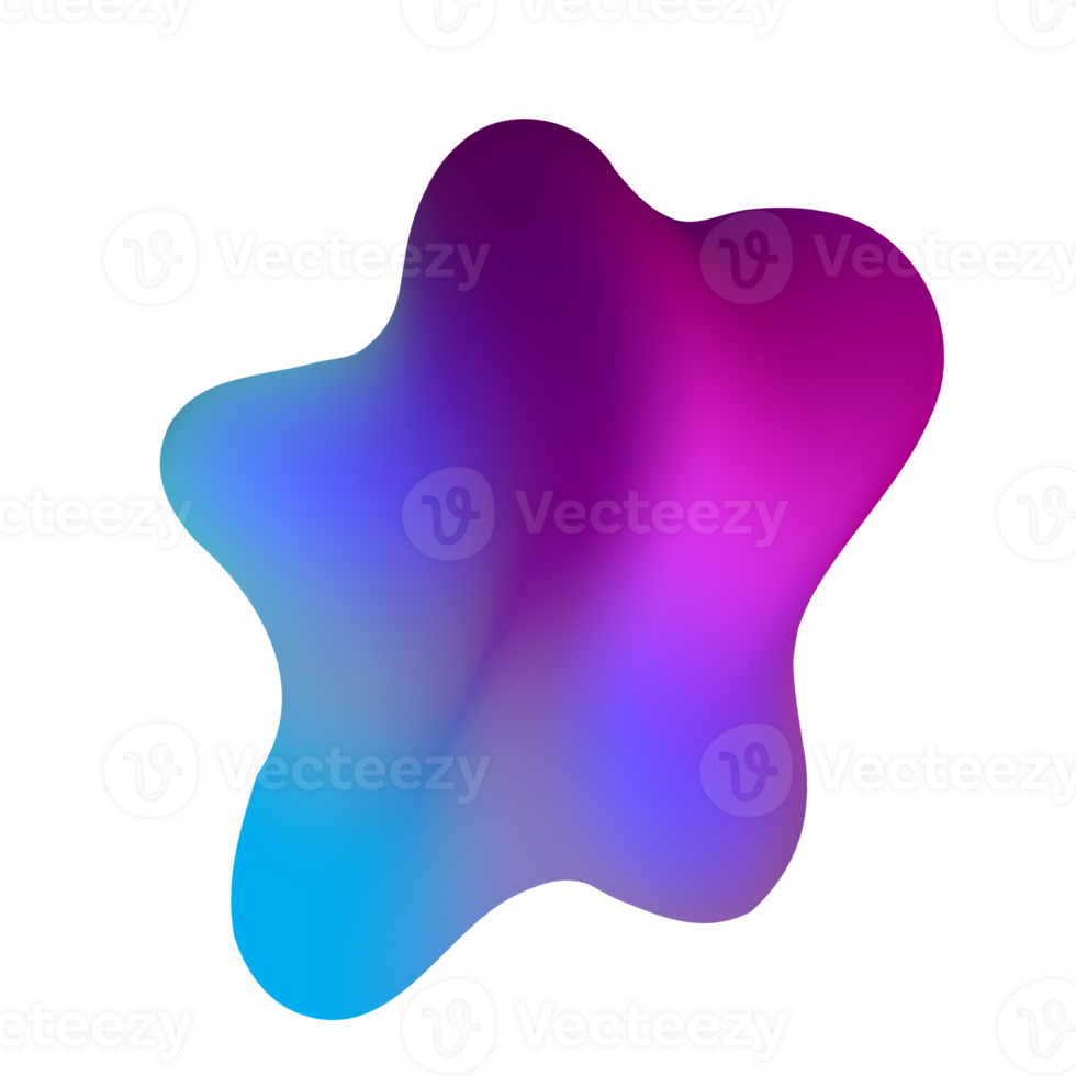 Trendy element Fluid Modern Gradient element design, transparent shape element. Pro PNG Pro PNG