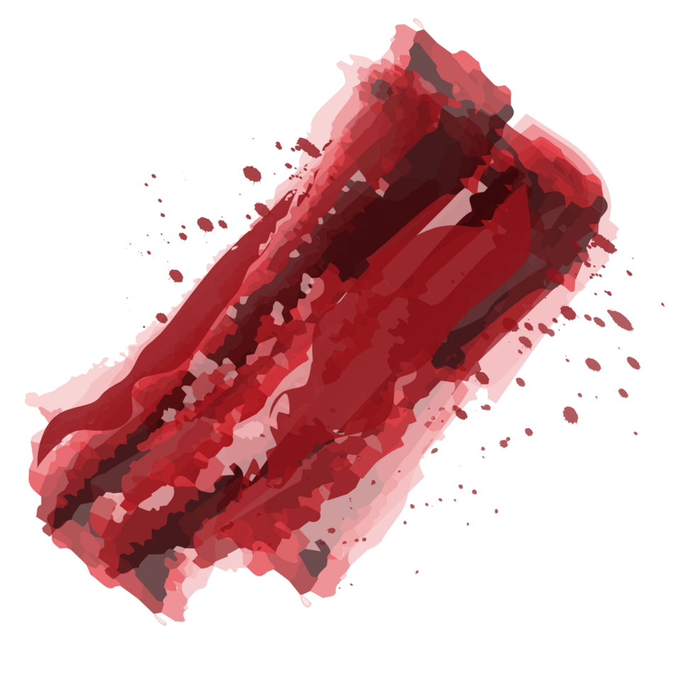 Trendy shape element abstract texture watercolor  design, transparent watercolor shape element png