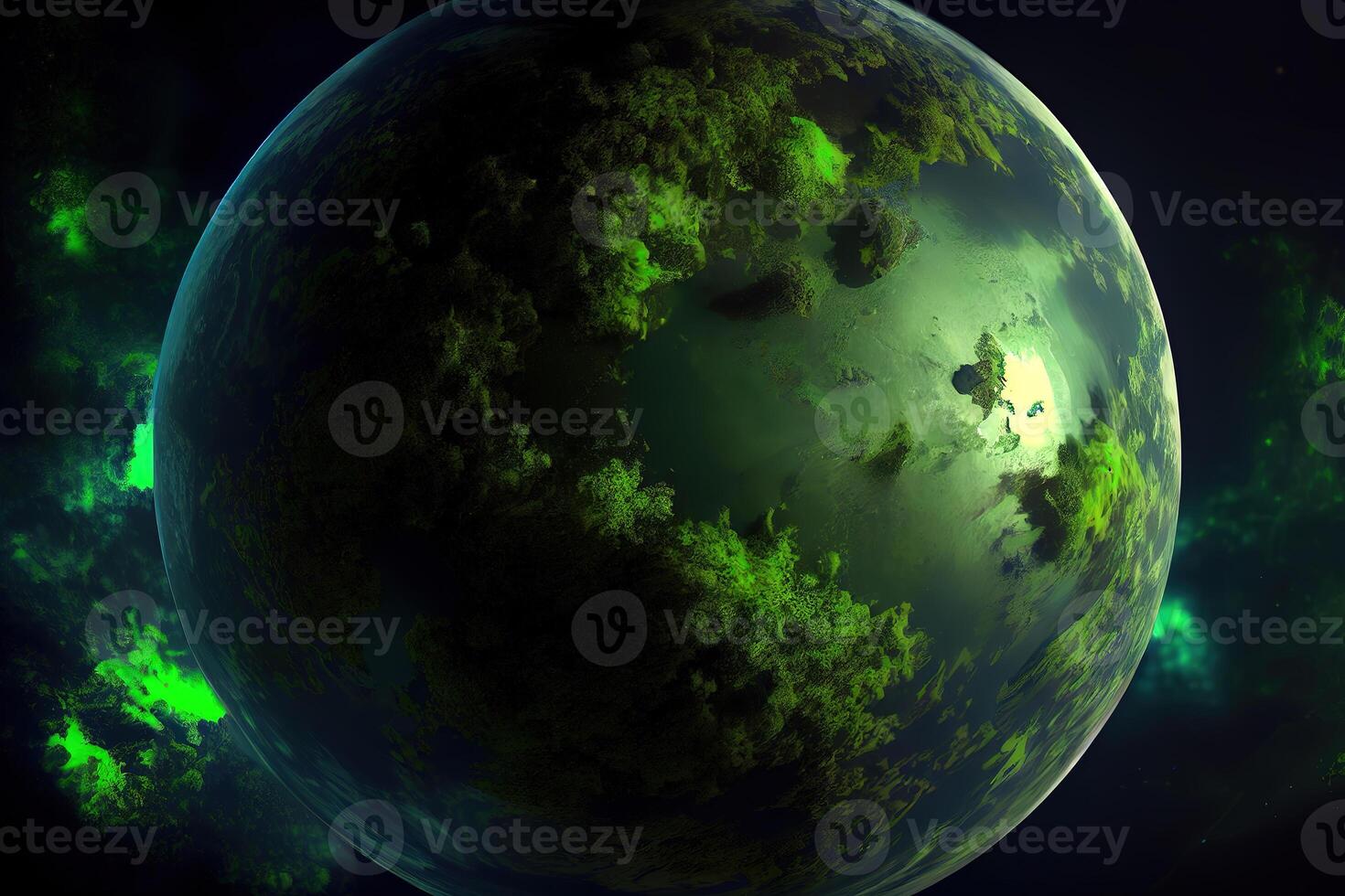 Green planet. aesthetic photo
