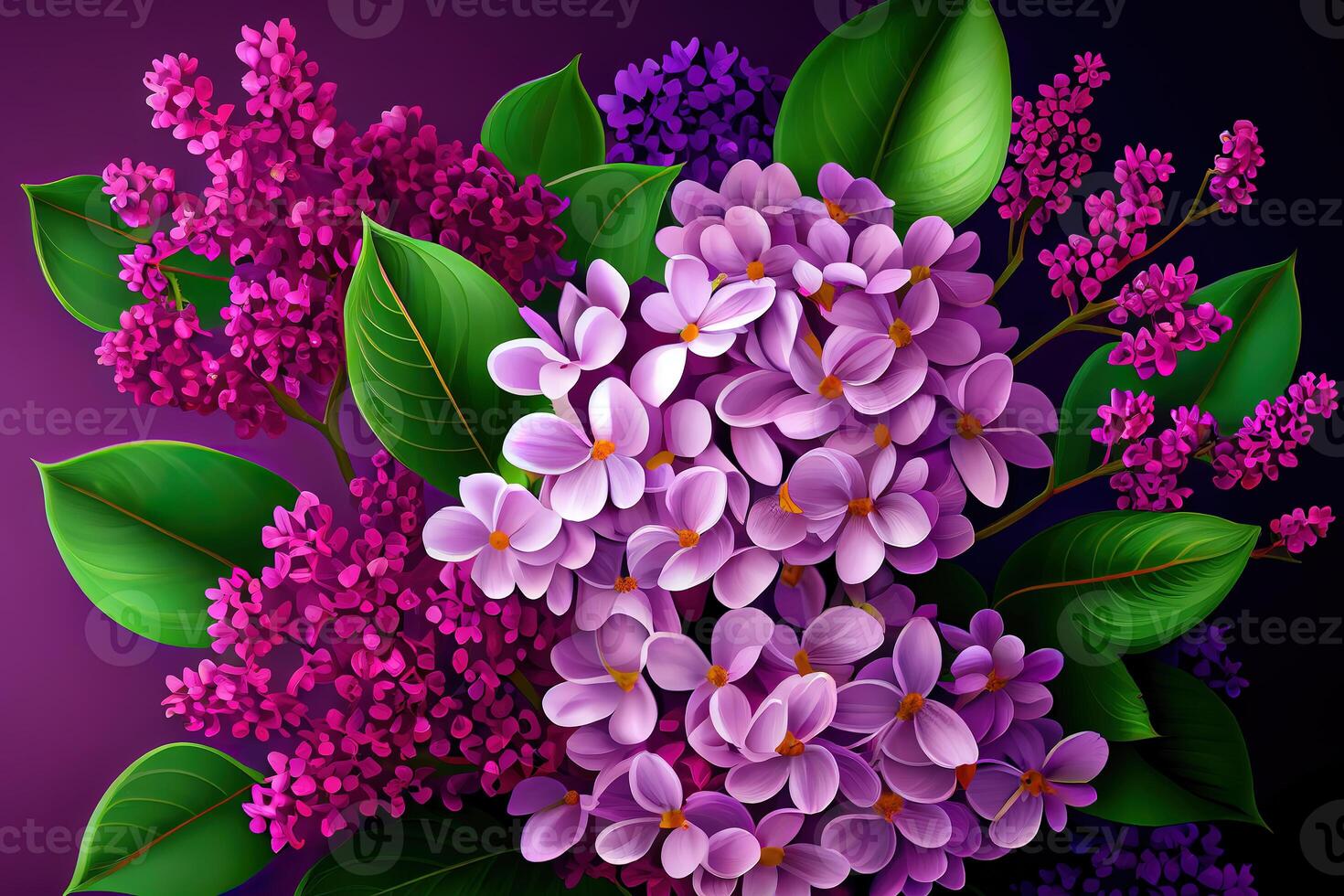 Lilac flowers background. photo