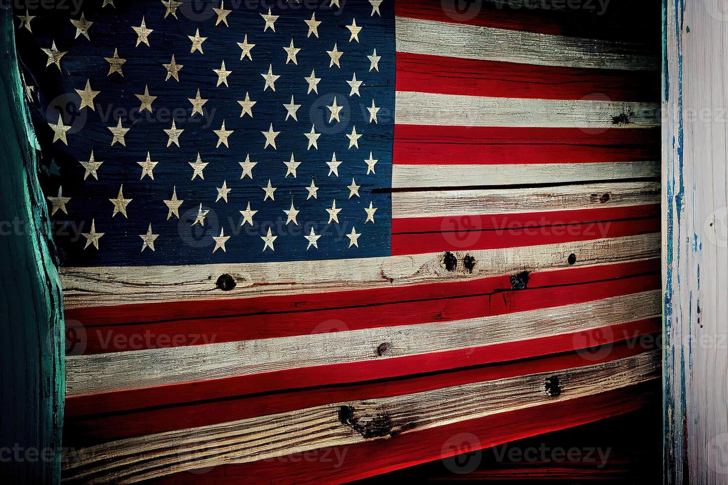 Presidents Day. flag of United States American with copy space. photo