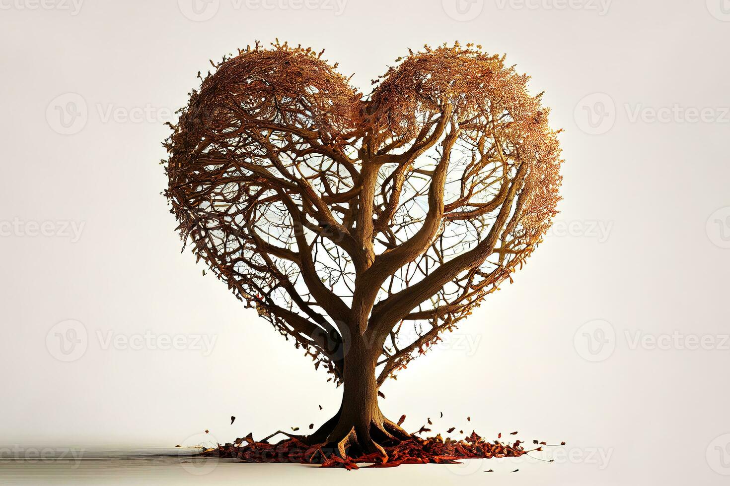 Wonderful Heart symbol on the tree photo