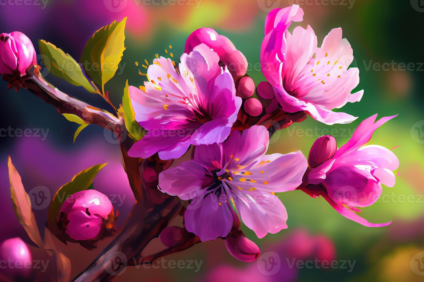 Delicate floral watercolor pattern for textiles and backgrounds. photo