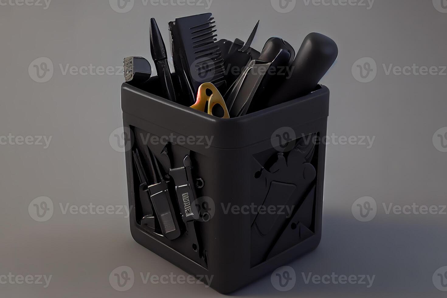Many new wrench and nuts in toolkit sets. photo