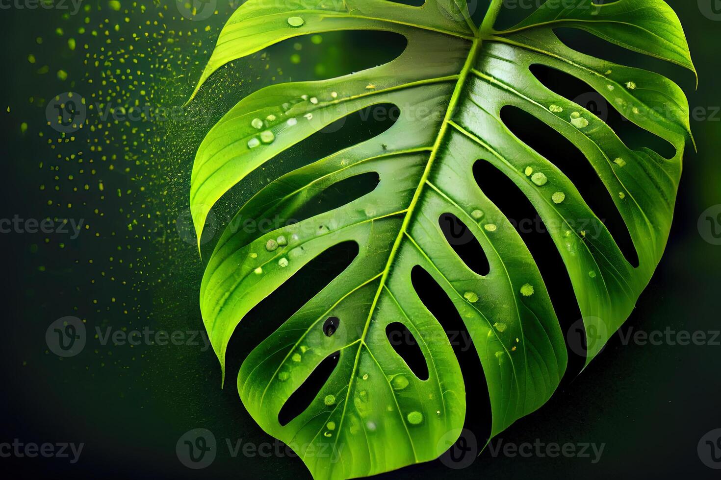 Green leaf, nature background. photo