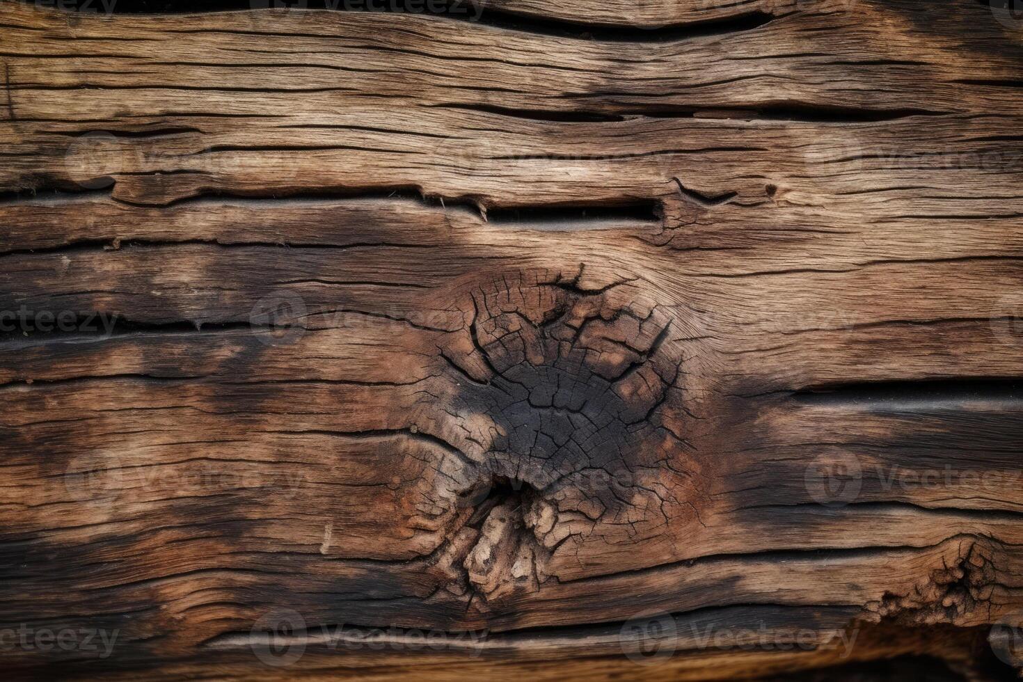 Brown wood texture background. The wooden panel has a dark pattern. photo