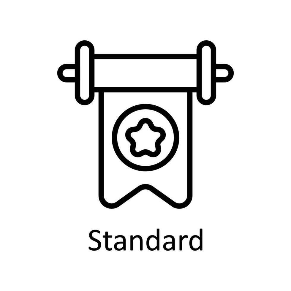 Standard Vector   outline Icons. Simple stock illustration stock