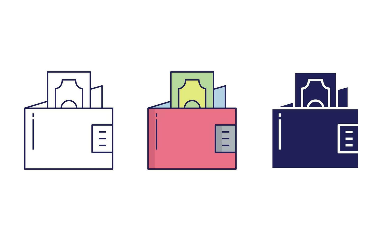Wallet vector icon