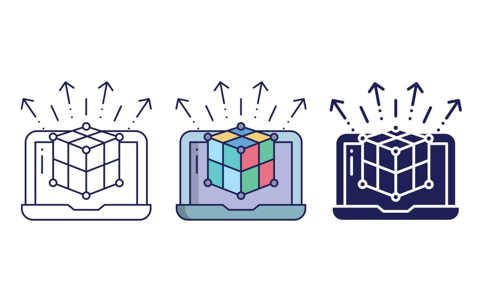 Laptop vector icon