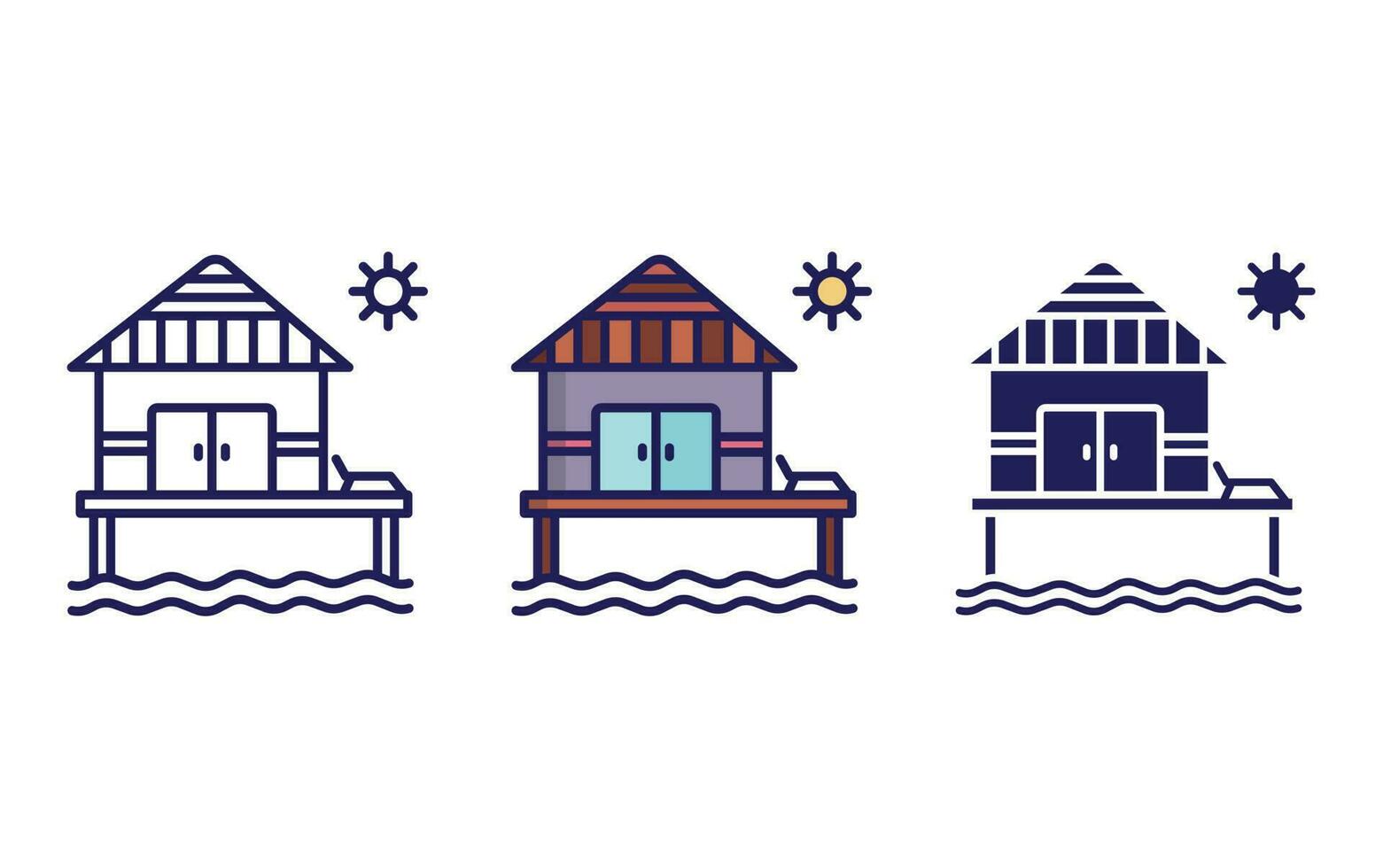Resort vector icon