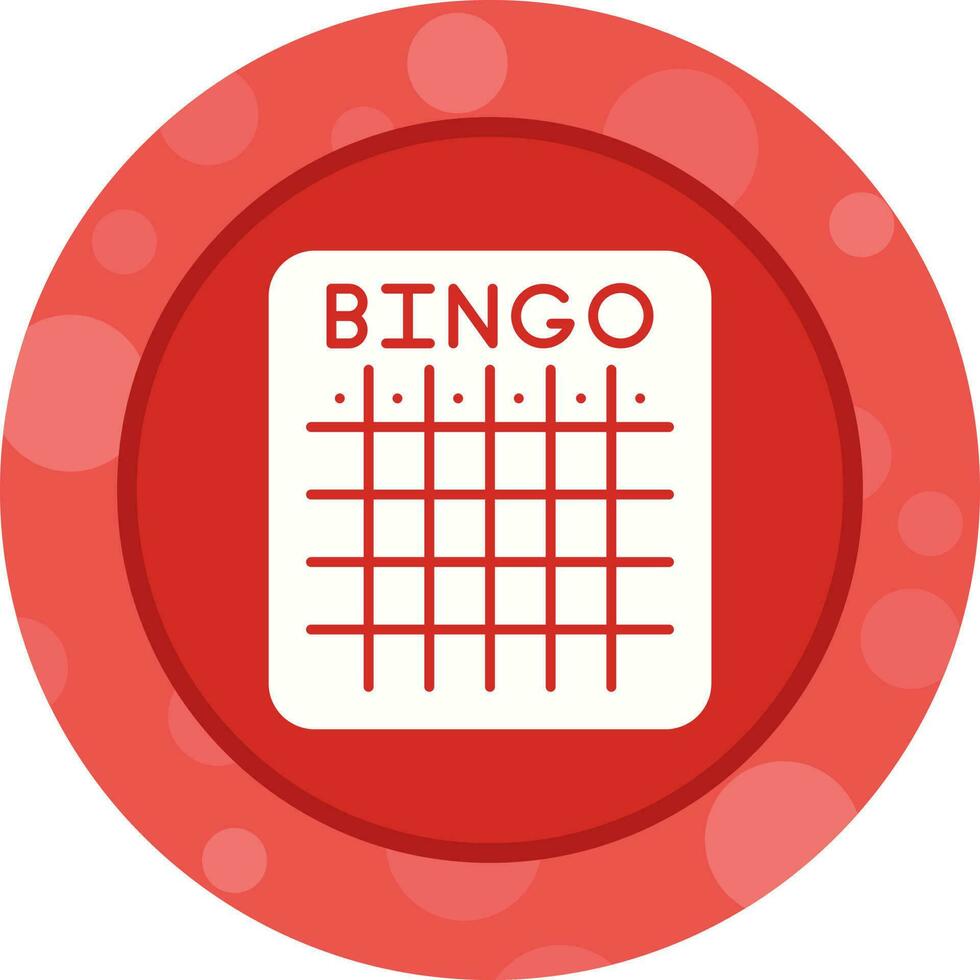 icono de vector de bingo