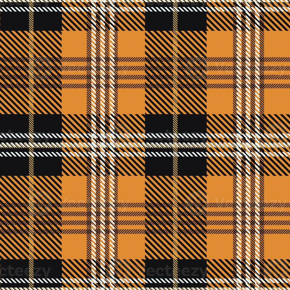 Tartan seamless pattern, black and yellow, can be used in the design of fashion clothes. Bedding, curtains, tablecloths photo