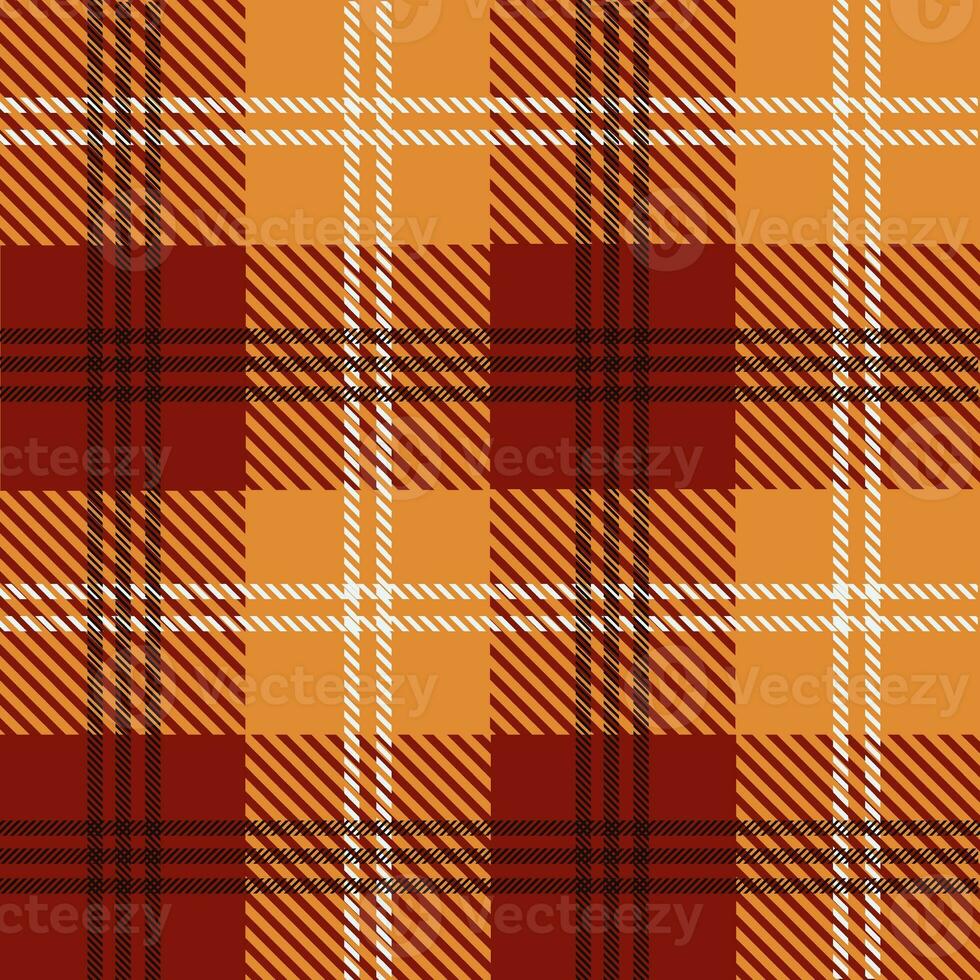 Tartan seamless pattern, red and yellow, can be used in the design of fashion clothes. Bedding, curtains, tablecloths photo