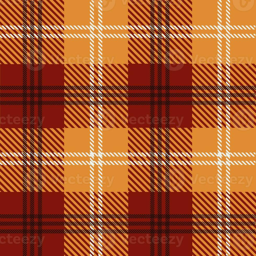 Tartan seamless pattern, red and yellow, can be used in the design of fashion clothes. Bedding, curtains, tablecloths photo