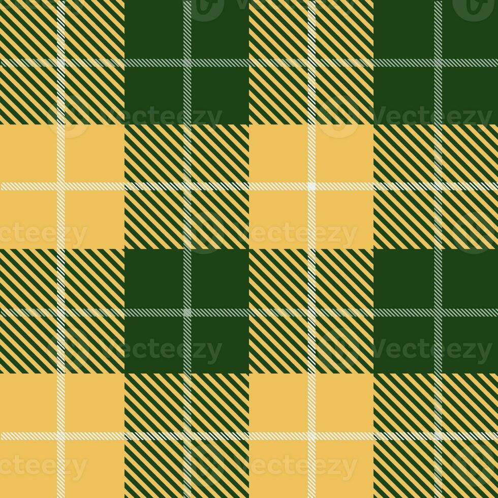 Tartan seamless pattern, yellow and green can be used in the design. decorate fashion clothes Bedding, curtains, tablecloths photo