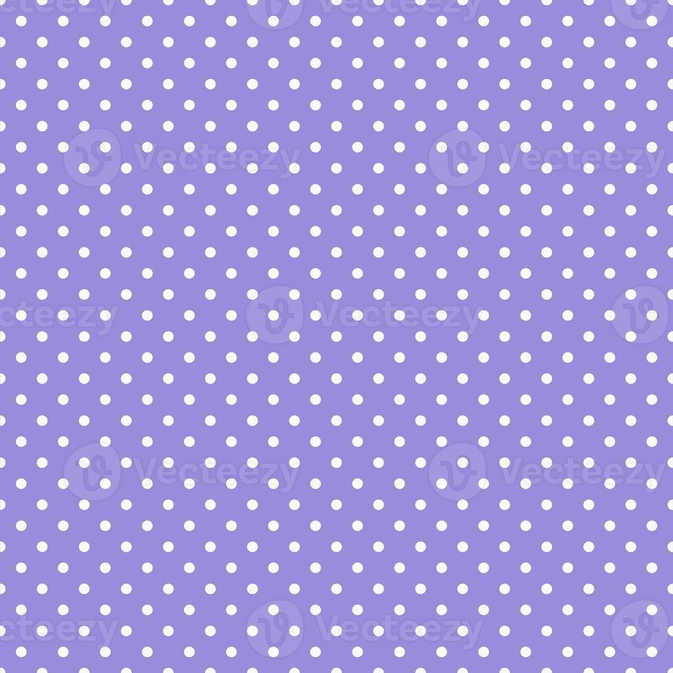 Polka dots seamless patterns, white and purple can be used in decorative designs. fashion clothes Bedding sets, curtains, tablecloths, notebooks, gift wrapping paper photo