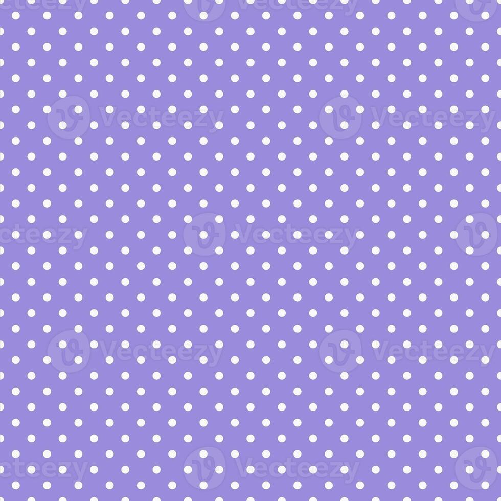 Polka dots seamless patterns, white and purple can be used in decorative designs. fashion clothes Bedding sets, curtains, tablecloths, notebooks, gift wrapping paper photo