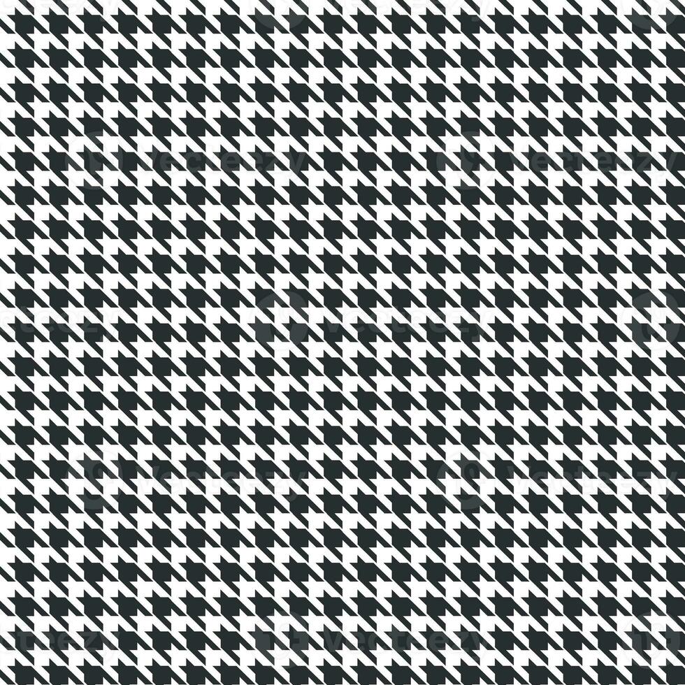 Houndstooth seamless pattern, black and white, can be used in decorative designs. fashion clothes Bedding sets, curtains, tablecloths, notebooks, gift wrapping paper photo
