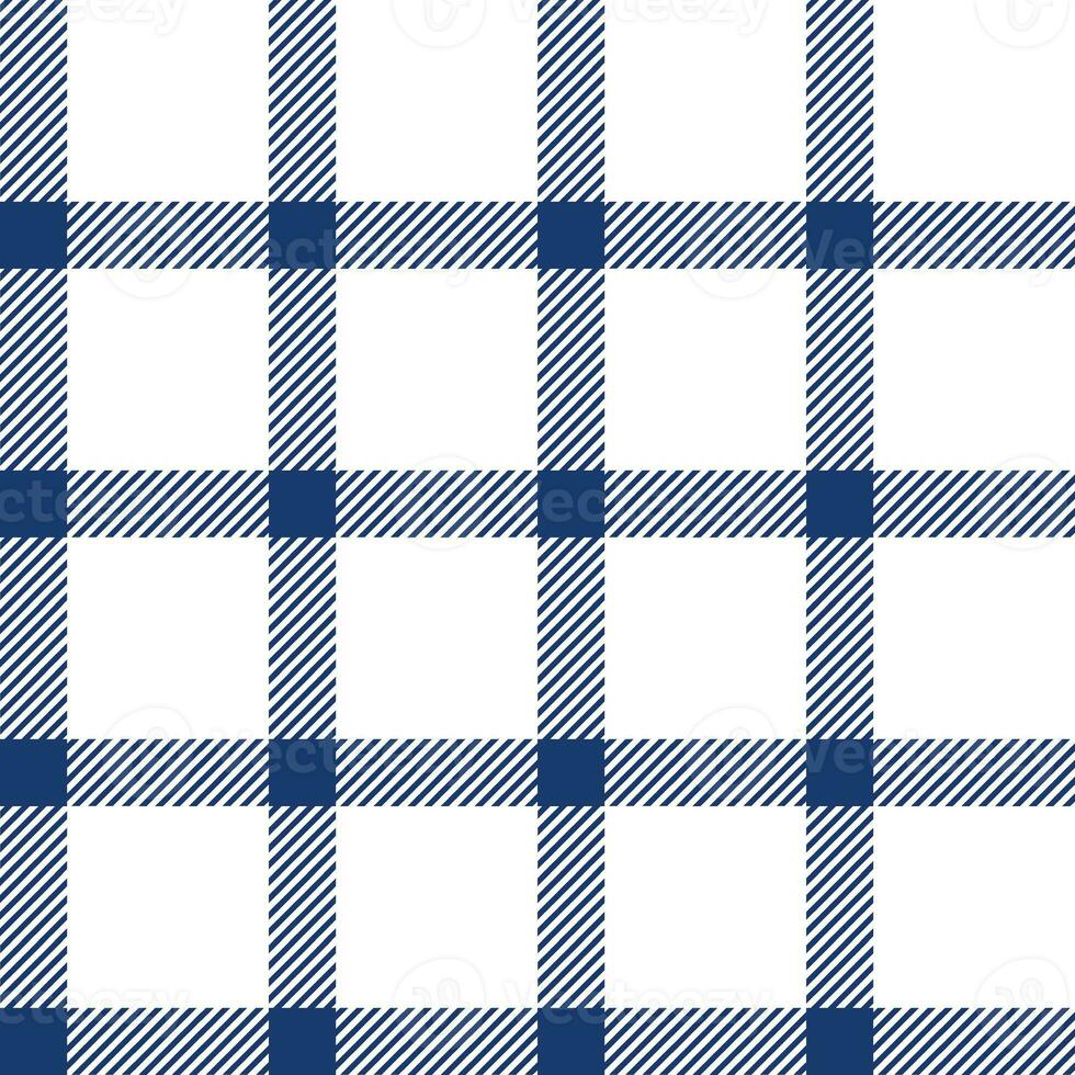 Window pane plaid seamless pattern, blue and white can be used in the design of fashion clothes. Bedding sets, curtains, tablecloths, notebooks, gift wrapping paper photo