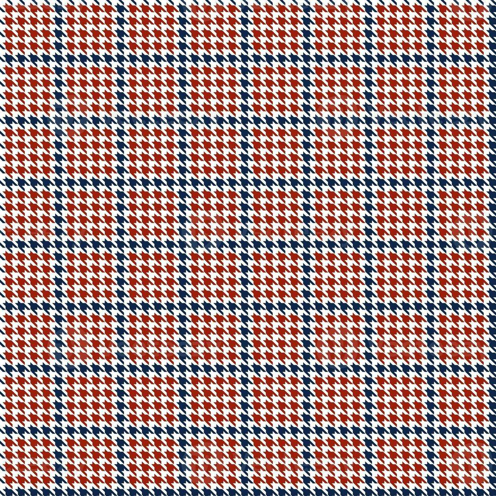 Houndstooth seamless pattern, blue and red can be used in decorative designs. fashion clothes Bedding sets, curtains, tablecloths, notebooks photo