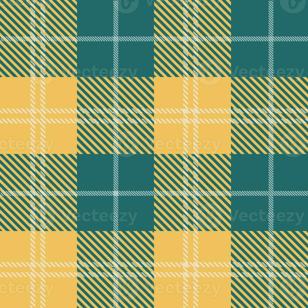 Tartan seamless pattern, green and yellow, can be used in the design of fashion clothes. Bedding, curtains, tablecloths photo