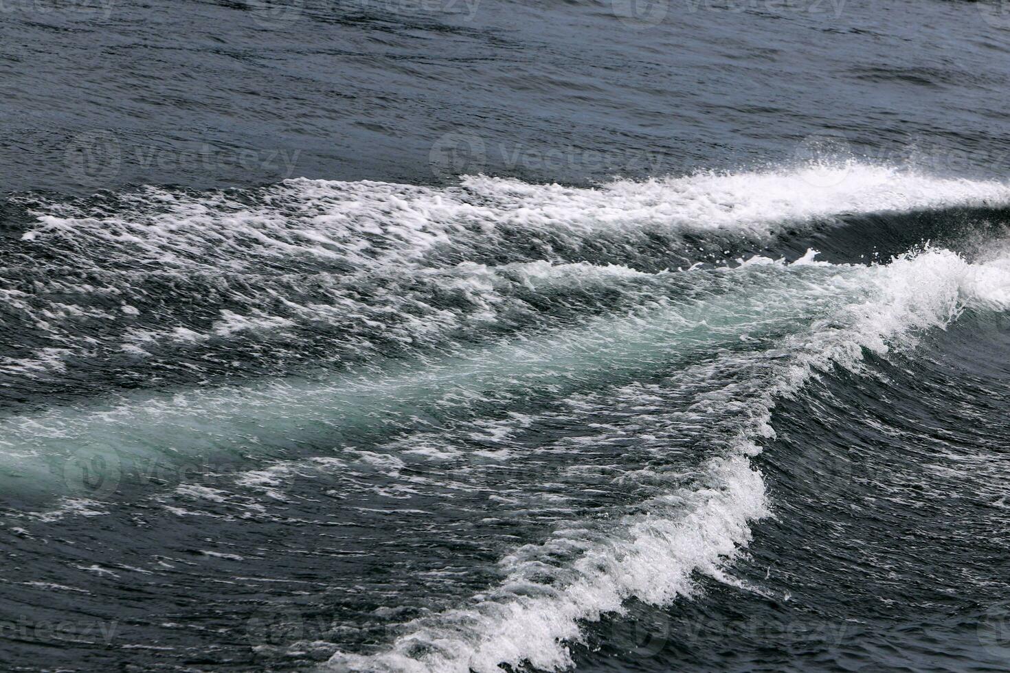 The color of sea water on the Mediterranean coast. photo