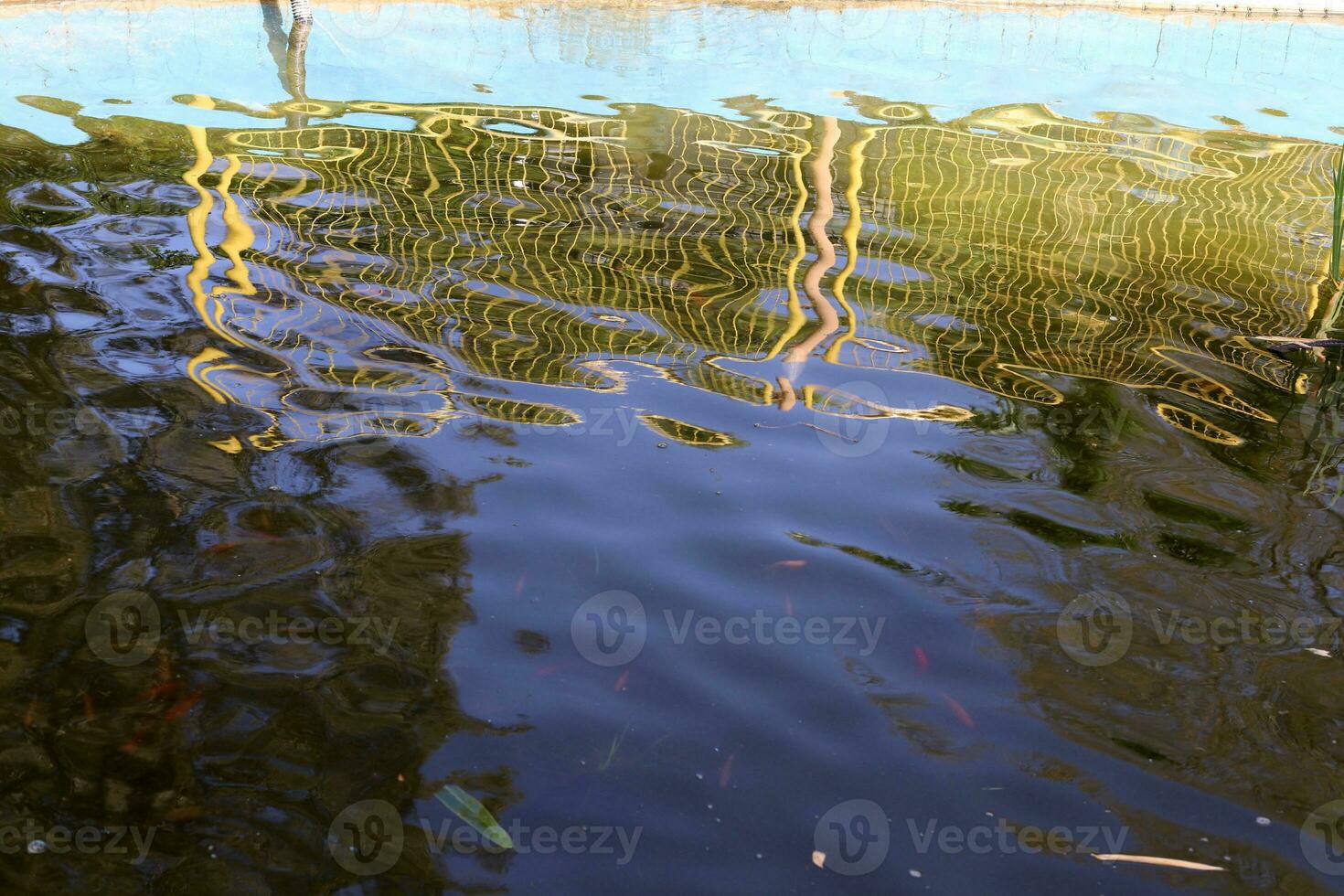 The color of sea water on the Mediterranean coast. photo