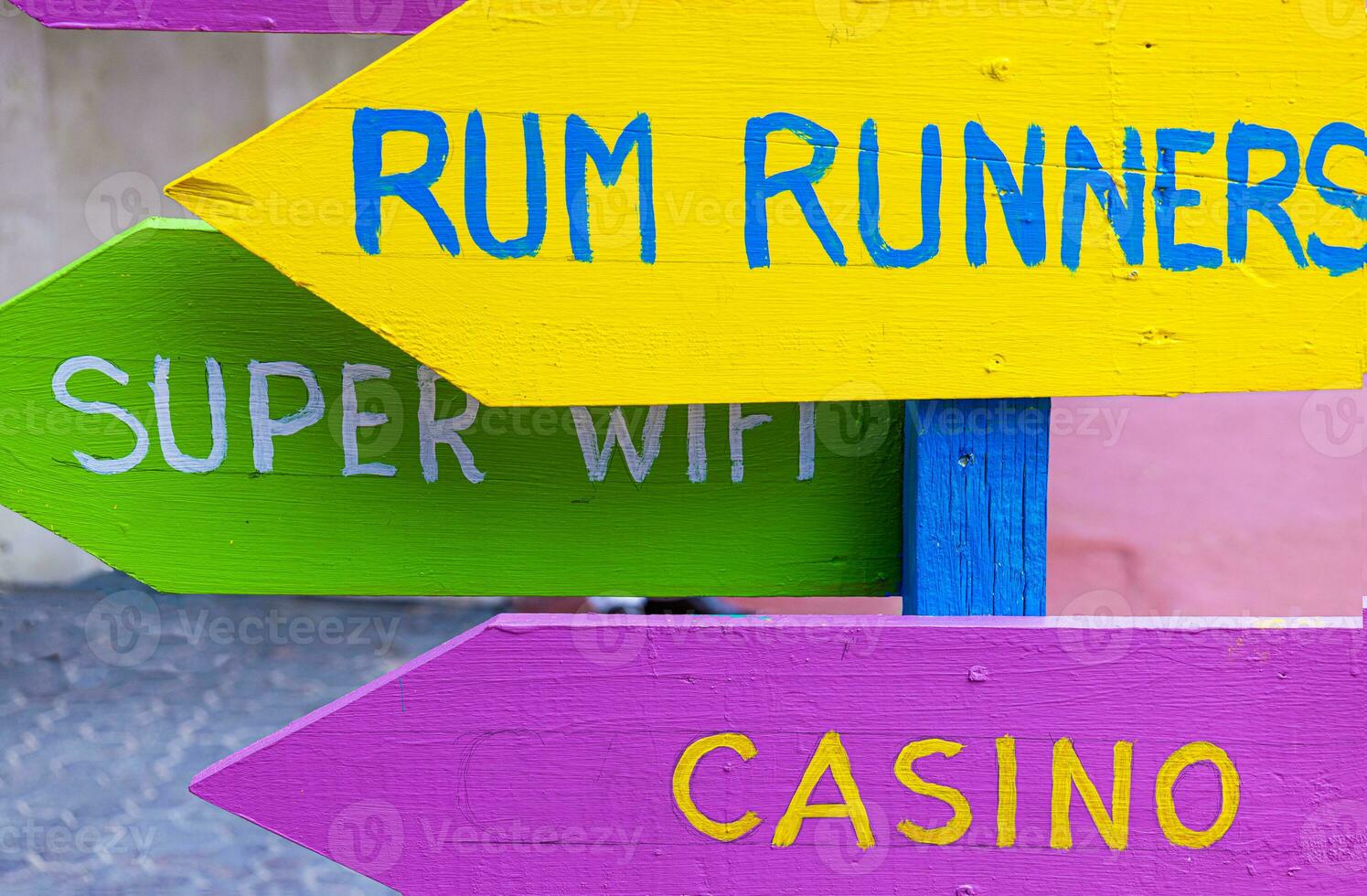 Old town historic streets of Redcliffe Quey in Saint Johns on Antigua and Barbuda photo