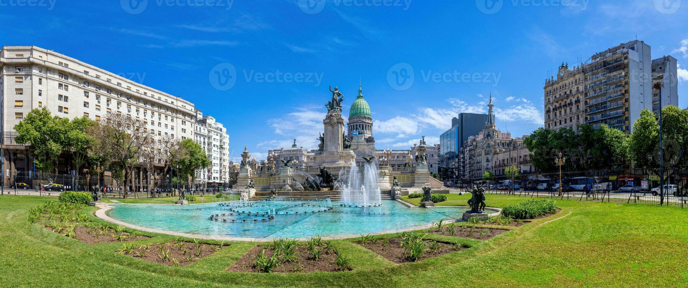 buenos aires, nacional congreso palacio edificio en histórico ciudad centrar foto