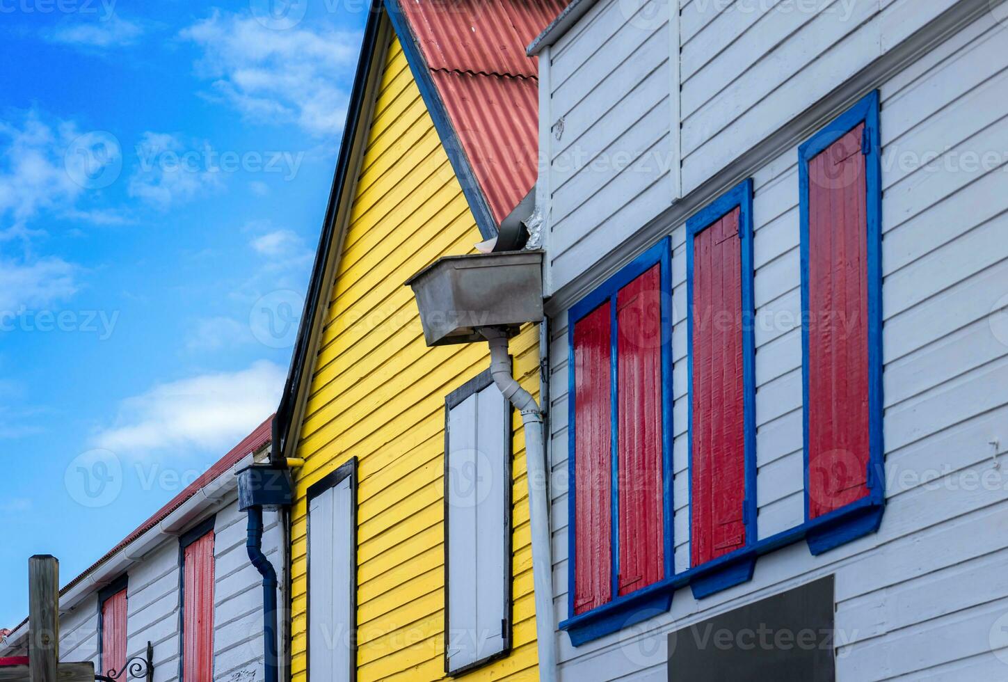 Old town historic streets of Redcliffe Quey in Saint Johns on Antigua and Barbuda photo